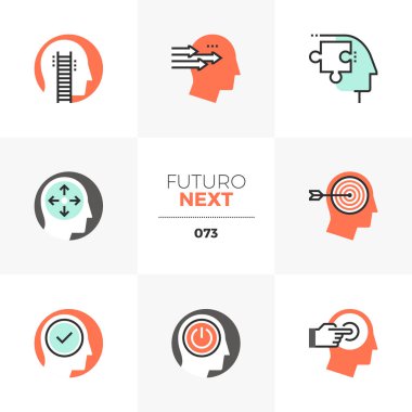 Pozitif düşünme Futuro ileri simgeler