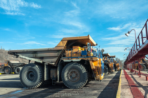 trucks at repairs