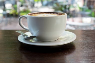 Latte Art kafede kahve sıcak