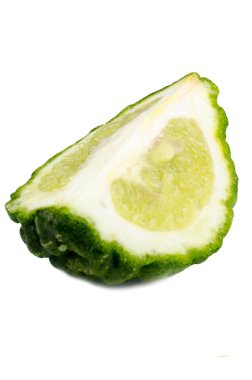 Bergamot meyve izole fotoğraf beyaz arka plan üzerinde