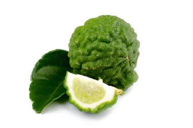 Bergamot meyve izole fotoğraf beyaz arka plan üzerinde