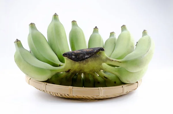 바나나 과일 격리 흰색 배경 사진. — 스톡 사진