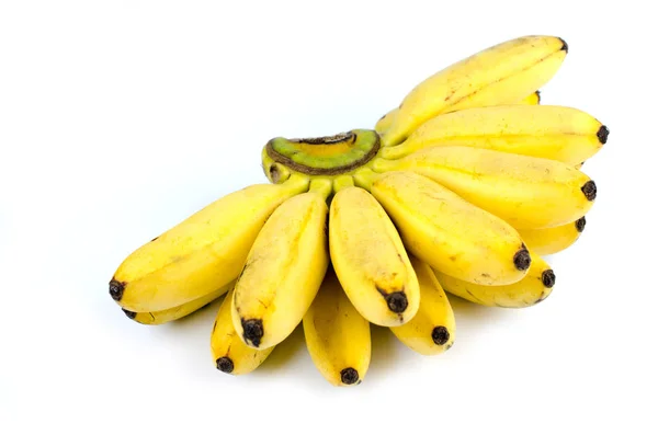 Bananenfrüchte isolieren Foto auf weißem Hintergrund. — Stockfoto