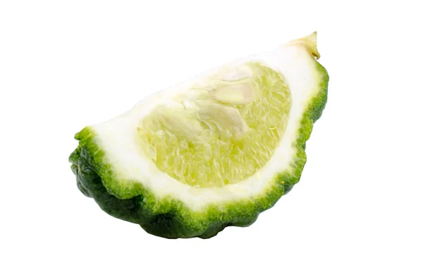 Bergamot fruit isolated photo on white background — Stock Photo, Image
