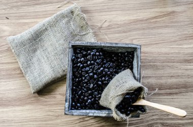 Kahve çekirdekleri farklı türde karışımı.