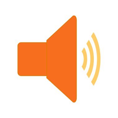 Hoparlör ses ayarı simgesi simgesi.