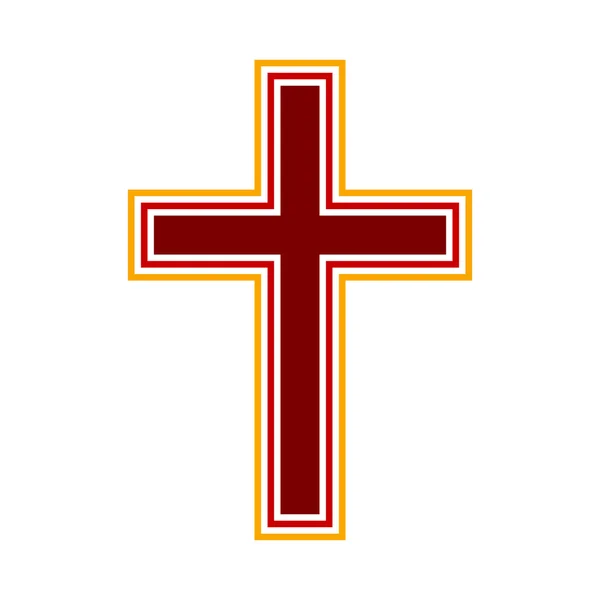 宗教十字架符号图标. — 图库矢量图片