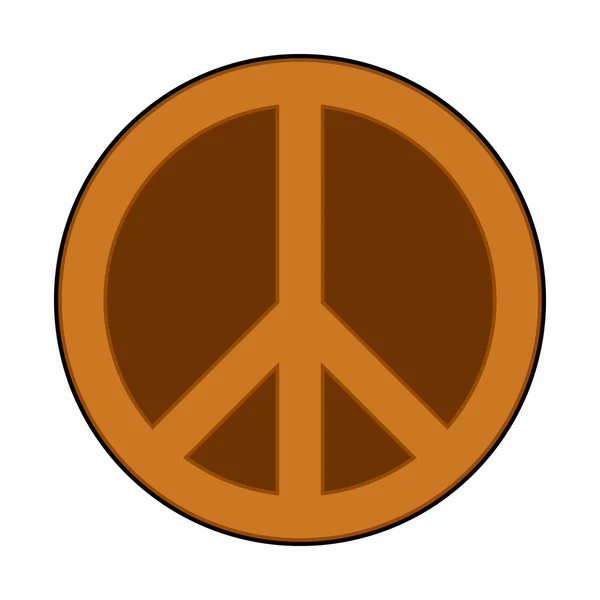 Symbool vredesteken. — Stockvector