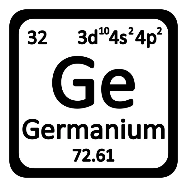 Periodic table elementu germanu ikona. — Wektor stockowy