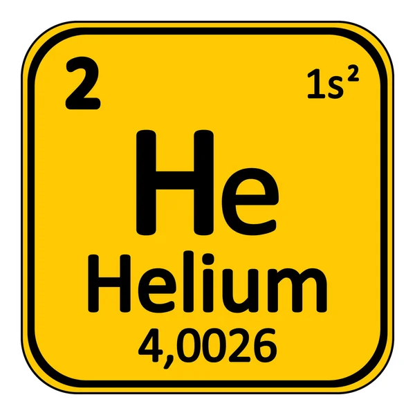 Periodic table elementu helu ikona. — Wektor stockowy