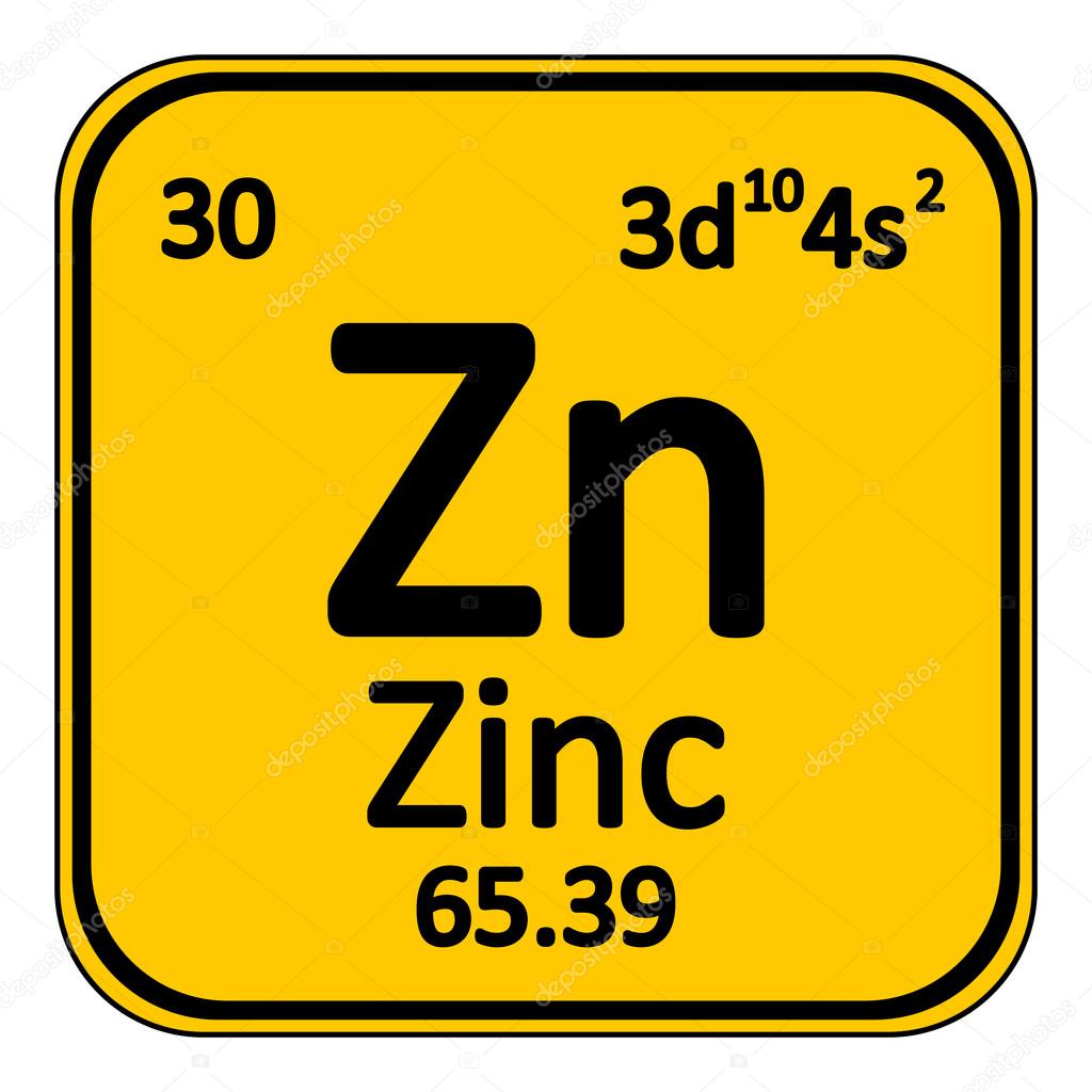 tabla periodica elemento zinc el icono sobre fondo blanco ilustracin de vector vector de konstsem - Tabla Periodica Zinc tabla periodica elemento zinc el icono sobre fondo blanco ilustracin de vector vector de konstsem - Tabla Periodica Zinc