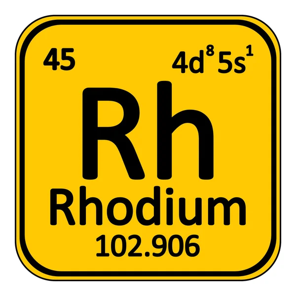 Periodic table elementu Rod ikona. — Wektor stockowy