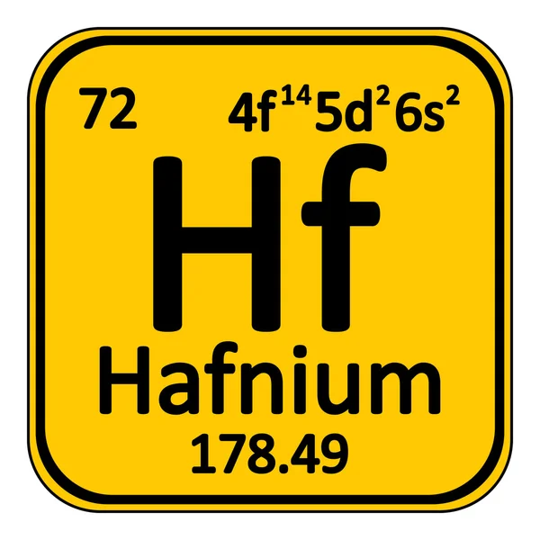 Periodic table elementu Hafn ikona. — Wektor stockowy