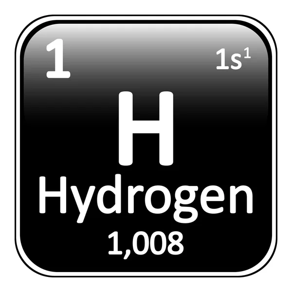 Periódusos elem hidrogén ikon. — Stock Vector