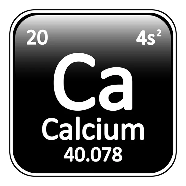 Periodensystem Element Calcium Symbol. — Stockvektor
