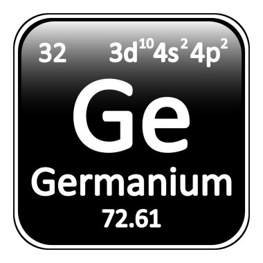 Periyodik Tablo öğesi germanyum simgesi.