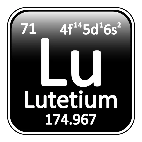 Periodic table elementu lutetu ikona. — Wektor stockowy