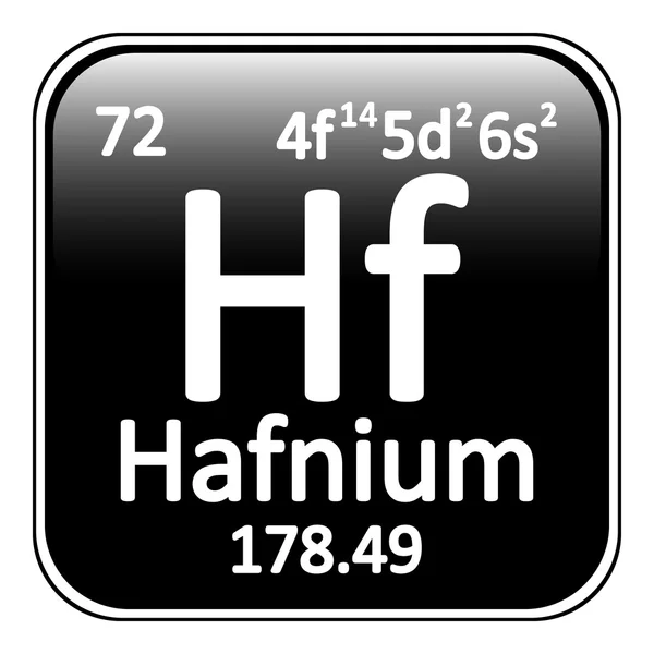 Periodic table elementu Hafn ikona. — Wektor stockowy