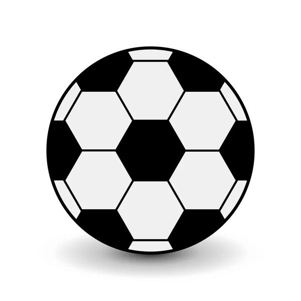 Football soccer ball icon. — Stock Vector