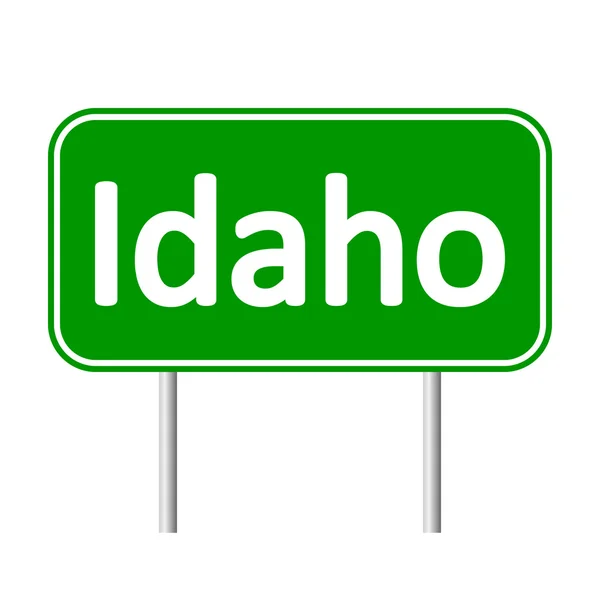 Idaho zöld út jel. — Stock Vector