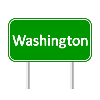 Washington yeşil yol levhası.