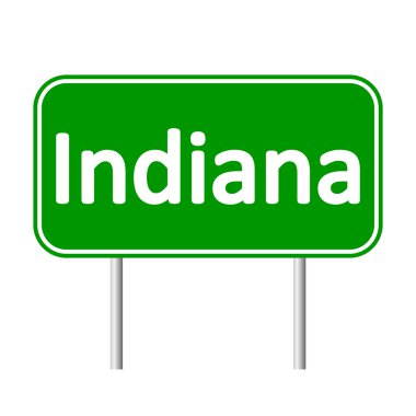 Indiana yeşil yol levhası