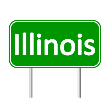 Illinois yeşil yol levhası