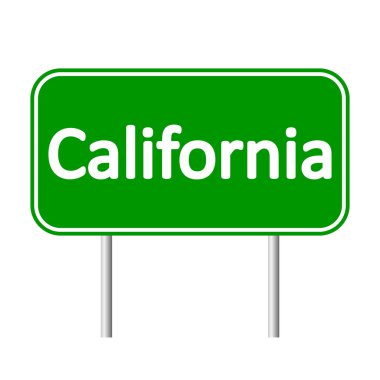 California yeşil yol levhası