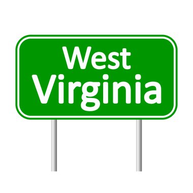 Batı virginia yeşil yol levhası