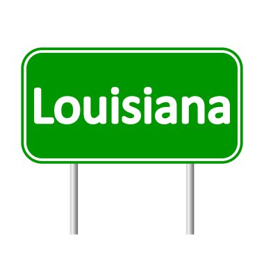 Louisiana yeşil yol levhası