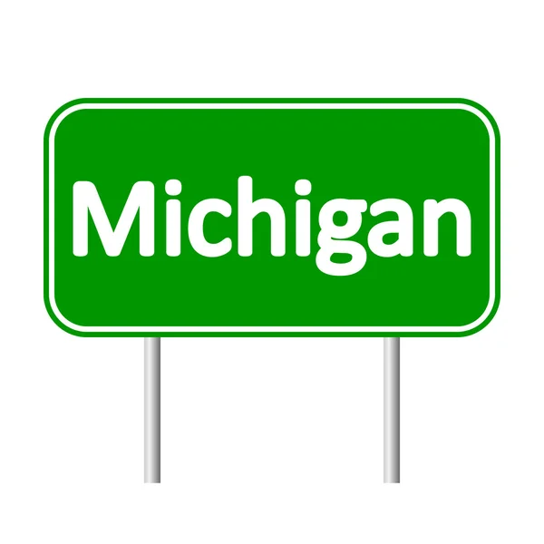 Michigangreen 道路標識 — ストックベクタ