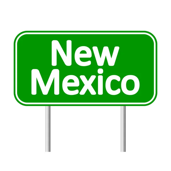 New mexico yeşil yol levhası — Stok Vektör