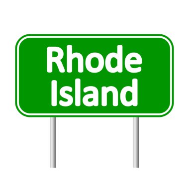 Rhode Island yeşil yol levhası