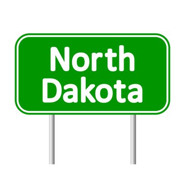 Kuzey dakota yeşil yol levhası