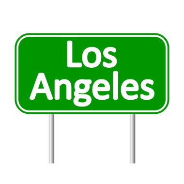 Los angeles yeşil yol levhası