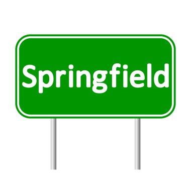Springfield yeşil yol levhası