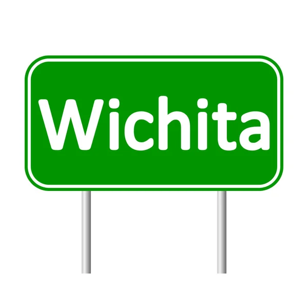 Wichita zielony znak — Wektor stockowy