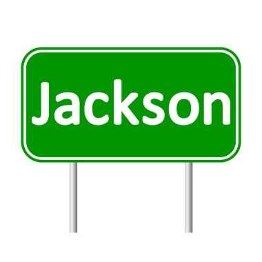 yeşil yol işaret Jackson.