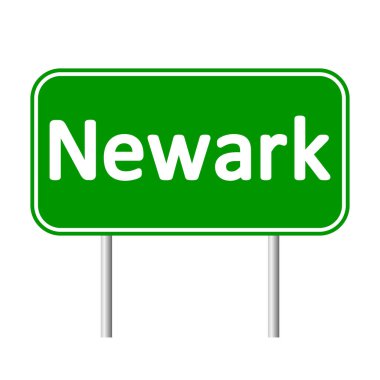 Newark yeşil yol levhası