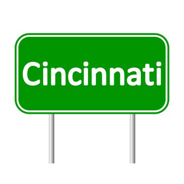 Cincinnati yeşil yol işareti.