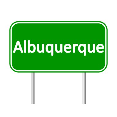 Albuquerque yeşil yol levhası.