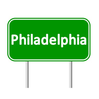 Philadelphia yeşil yol levhası