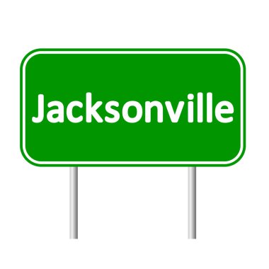 Jacksonville yeşil yol işareti.
