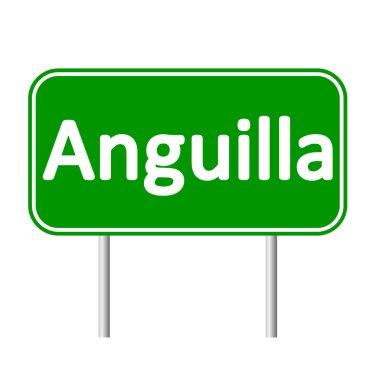 Anguilla yol işareti.
