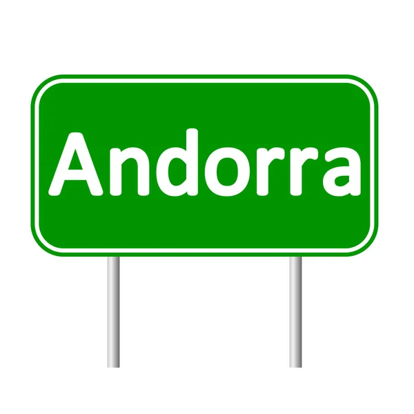 Andorra verkeersbord. — Stockvector