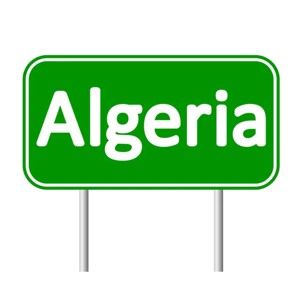 Argélia sinal de estrada . — Vetor de Stock