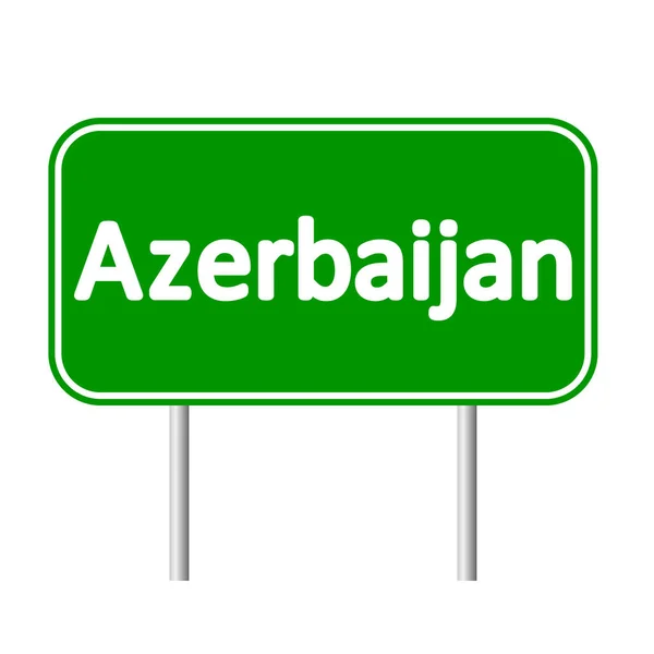 Azerbaijan road sign. — Stock Vector