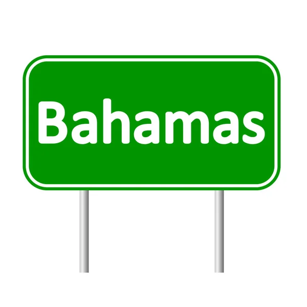 Bahamas-Verkehrsschild. — Stockvektor