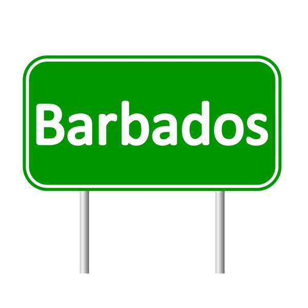 Straßenschild von Barbados. — Stockvektor