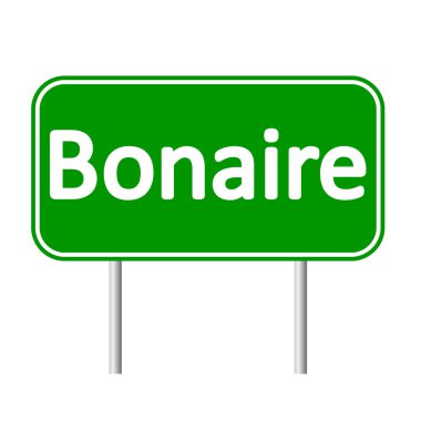 Bonaire yol işareti.